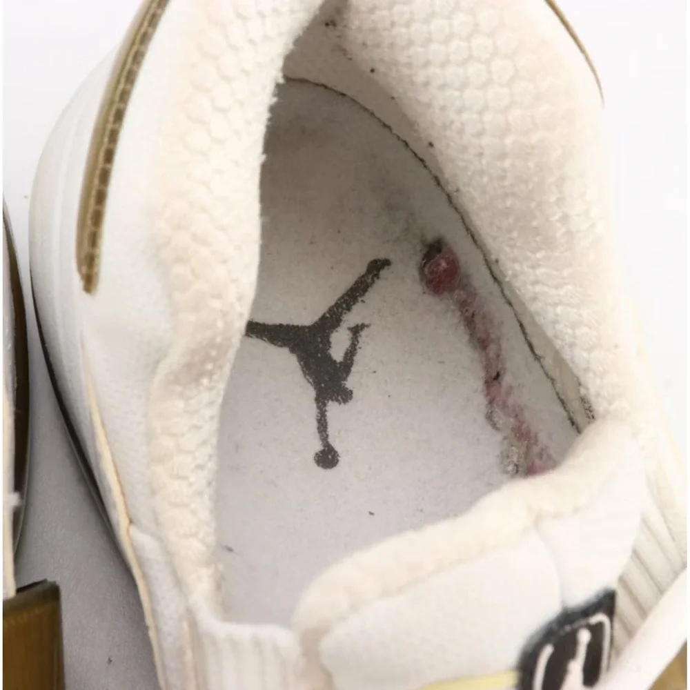 Nike Air Jordan Trunner Bubble+ 2001 White Metallic Gold Vintage Mens Trainers